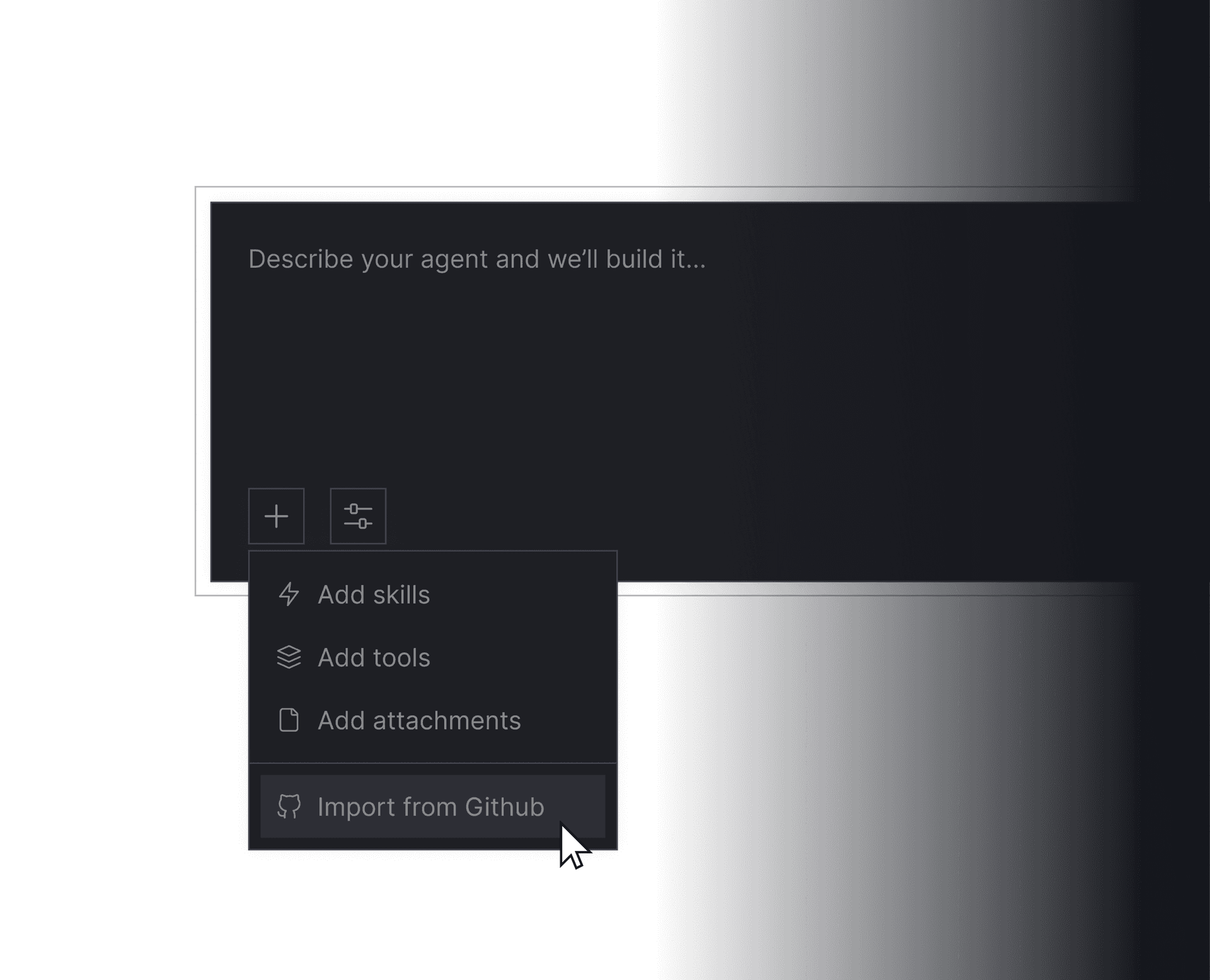 Step 1: Prompt or import Github repo